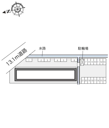 ★手数料０円★一宮市今伊勢町馬寄　月極駐車場（LP）